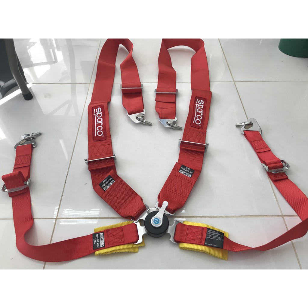 Sparco Racing seat belt(Red) Shopee Philippines