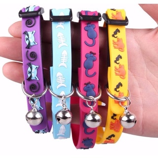 2021 Hot Sell Wholesale Super Soft Silicone Dog Cat Collar With Bells Adjustable Elastic Collars Dog