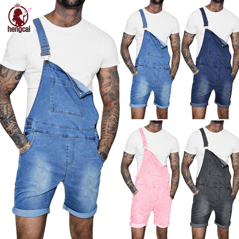 mens denim one piece jumpsuit