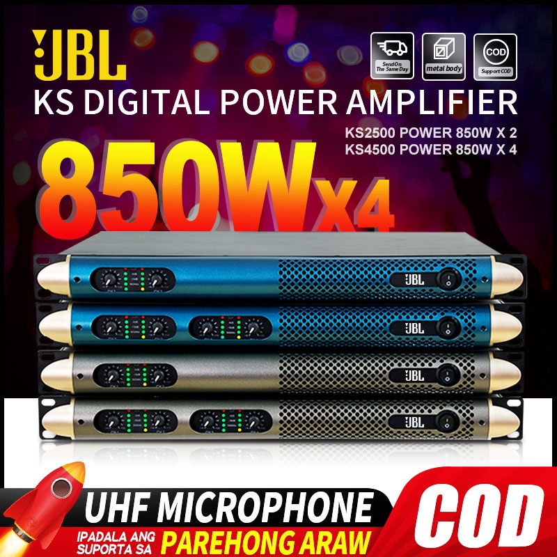 JBL KS2500/KS4500 Propesyonal na Amplifier 850 Watt 2/4 Channel