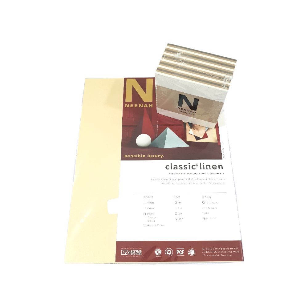 Neenah Specialty Paper Sensible Luxury Classic Linen Short 227GSM 5
