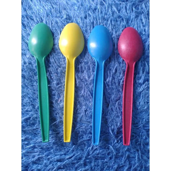 WHITE/COLORED SPOON DISPOSABLE 20pcs Shopee Philippines