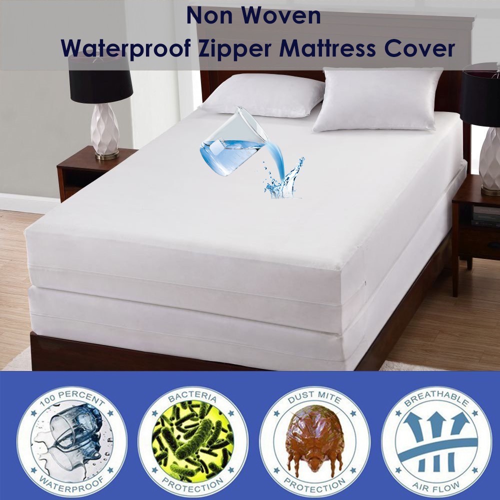 【Hot Sale】Non Woven Zipper Mattress Protector Bedbug Proof Waterproof ...