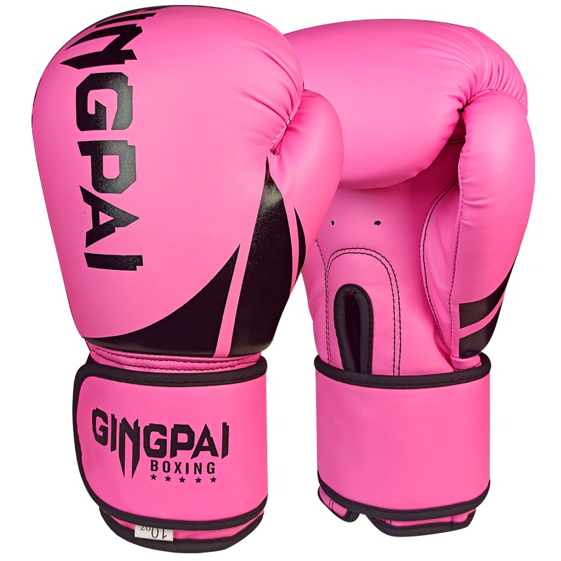 Muay Thai,MMA Training Gloves Red-Black, 8OZ GINGPAI Boxing Gloves for Men Women,Punching Bag Gloves Kickboxing 