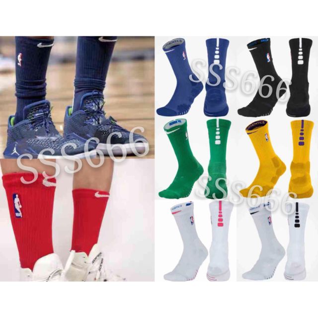 men's nba nike white elite quick crew socks