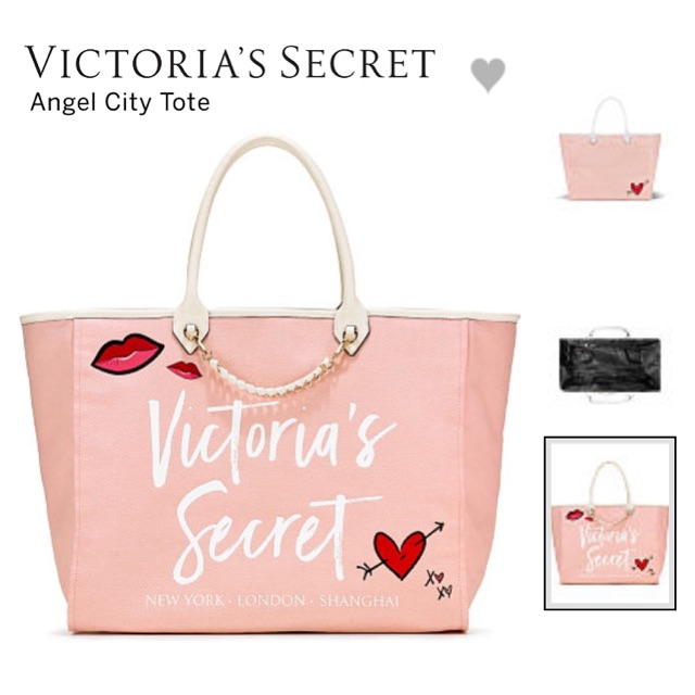 victoria secret angel city tote bag