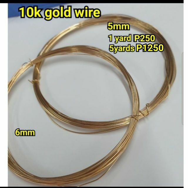 10k gold wire ( 14/20 gold filled ) Shopee Philippines