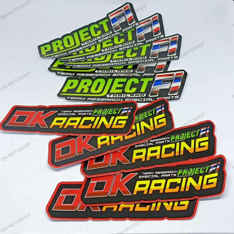 OK RACING PROJECT FI DECALS STICKER VINYL WATERPROOF STICKERS THAI ...