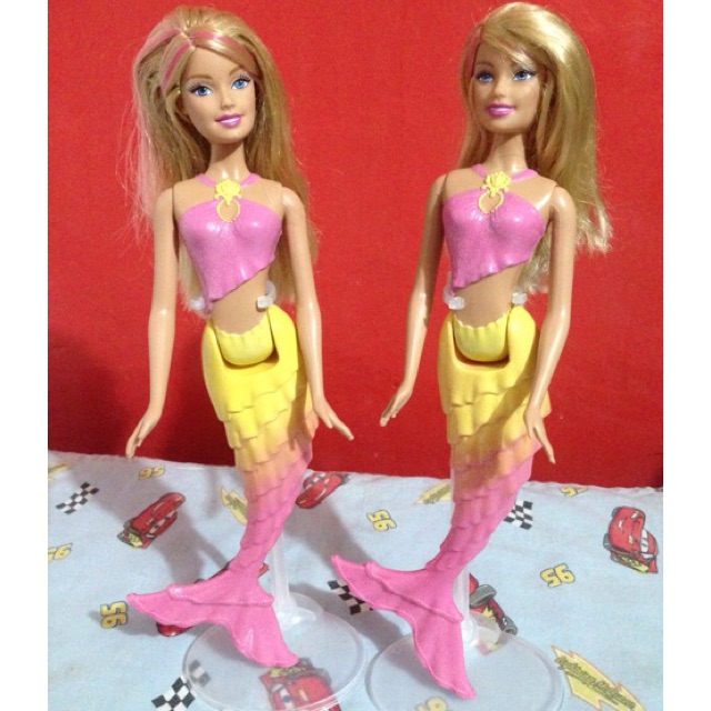 barbie mermaid doll set