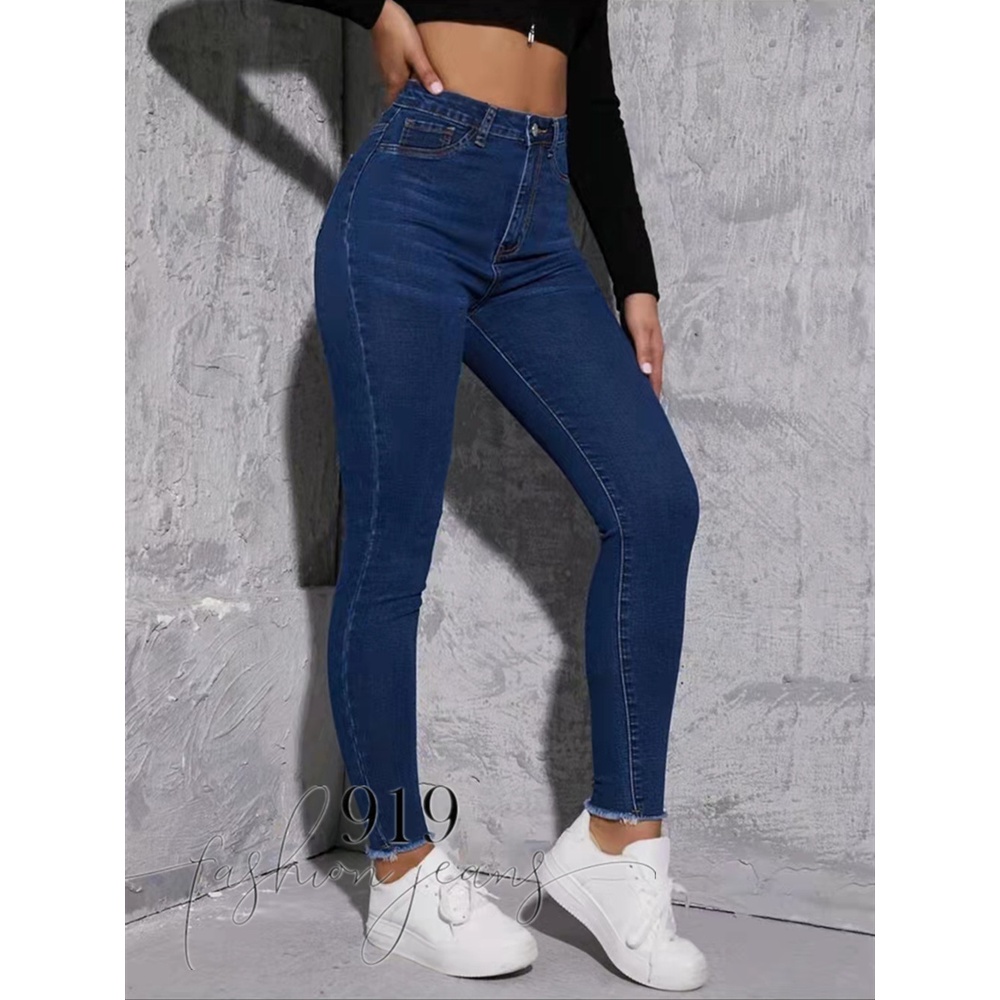 919 Jeans New Hot Fashionable Korean High Waist Denim Jeans For Womens Skinny And Streachabl 0552