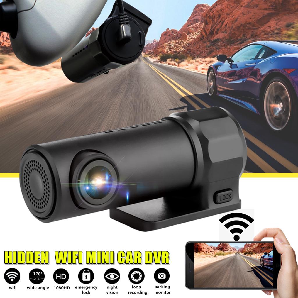 170° 1080P WiFi Hidden Mini Camera Car DVR Dash Cam Video Recorder Night Vision 