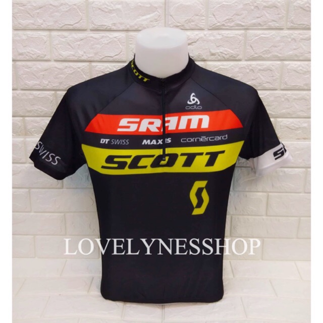 SCOTT BIKE JERSEY WITH BACK POCKET 