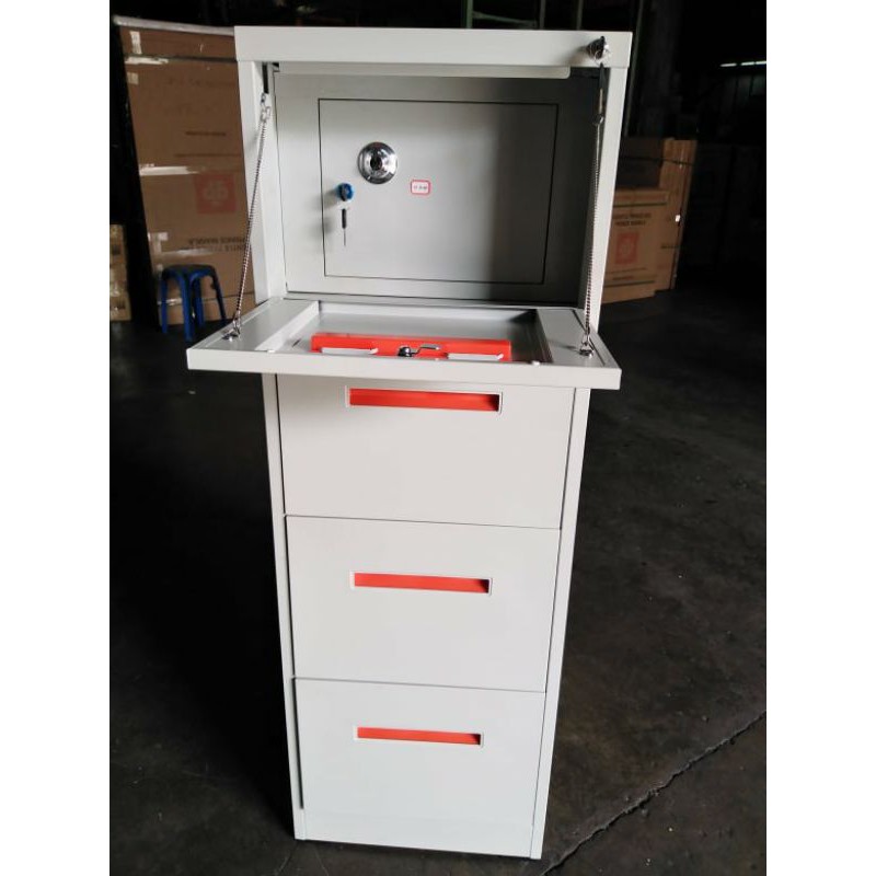 4 DRAWER WITH SAFE with keys Filing Vault Storage