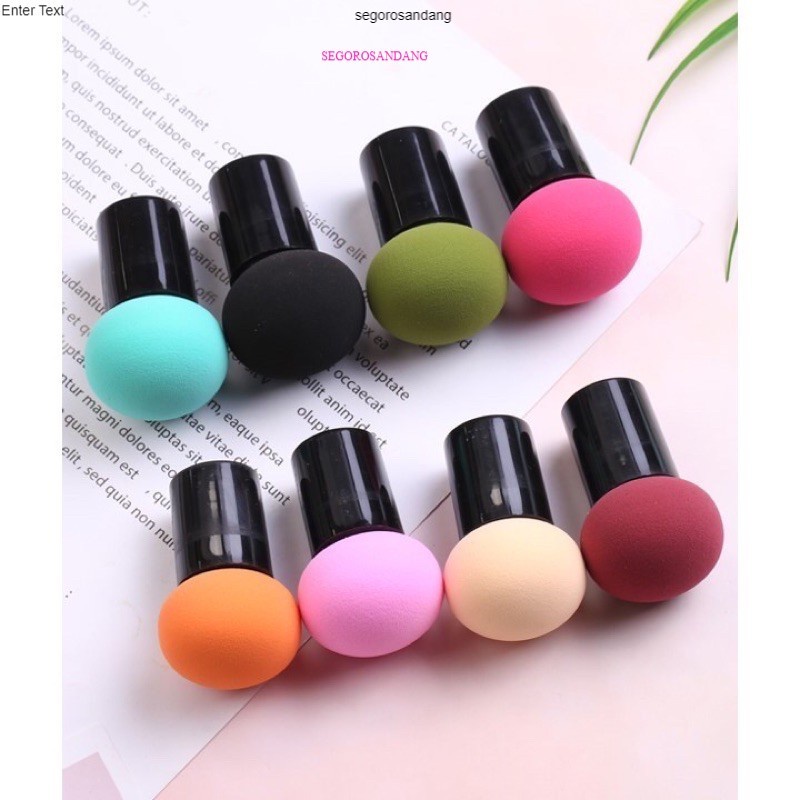 Beauty BLENDER Sponge FOUNDATION Mushroom Sponge With Lid SET ORI Place