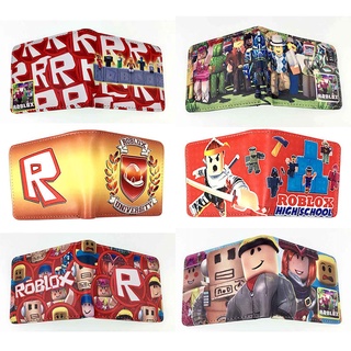 R ROBLOX Short Wallet PU Material Half Fold Leather Card Holder Coin Purse Game Merchandise #2