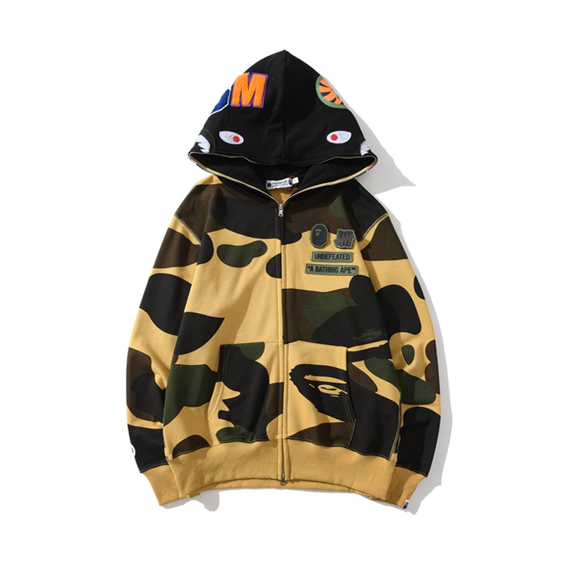 bape undefeated shark hoodie