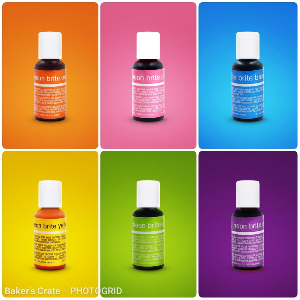 Chefmaster Liqua-Gel Food Coloring 20g (NEON COLORS) | Shopee Philippines