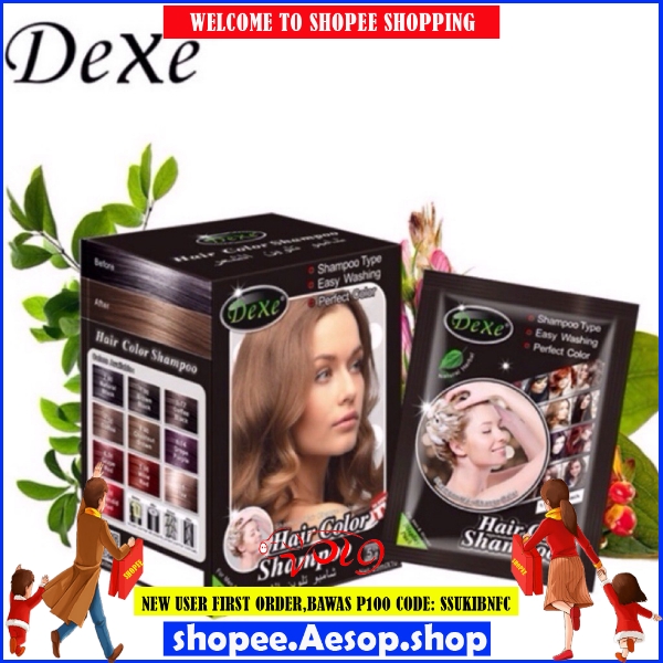 Dexe Hair Color Shampoo Chestnut Brown 25mlx10 Shopee