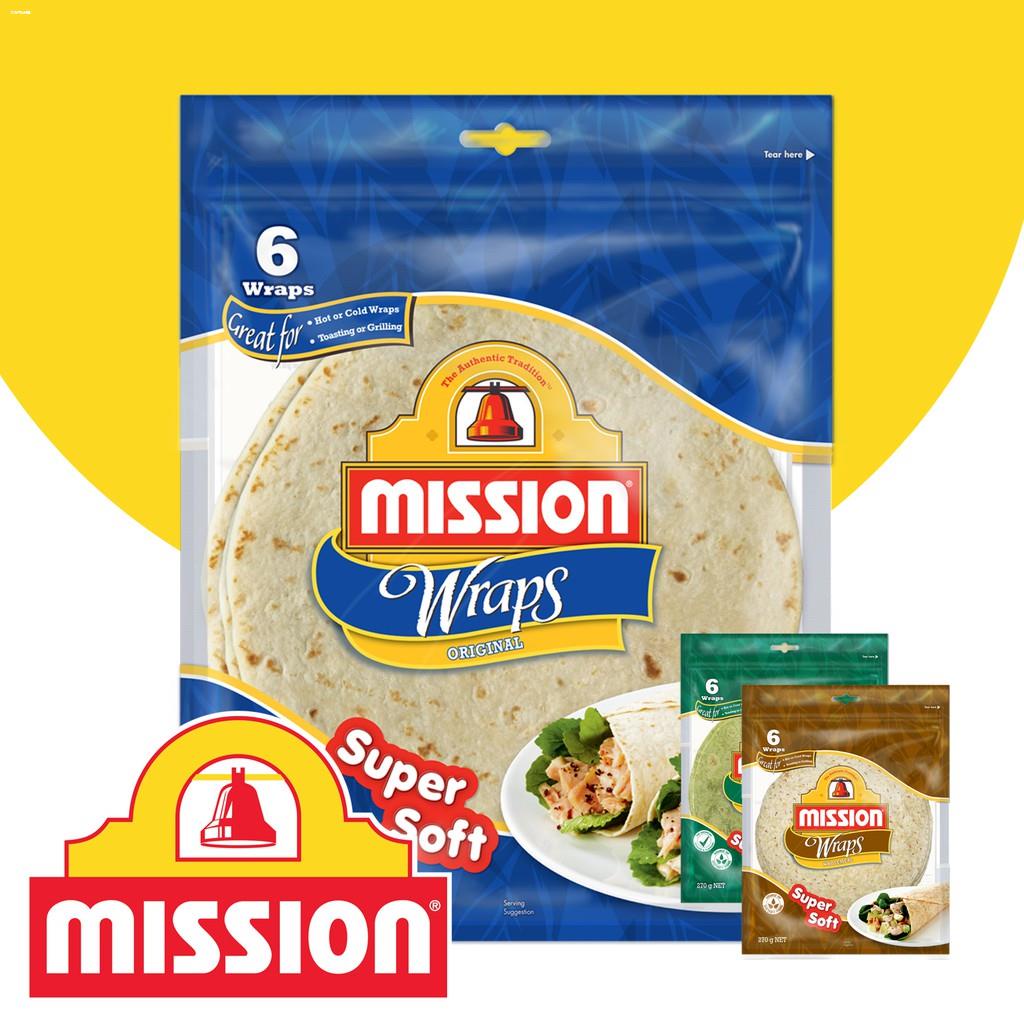 Snacks Mission Super Soft Wrap Original Hot Cold Tortilla Wraps 270g 6 Pieces Shopee Philippines