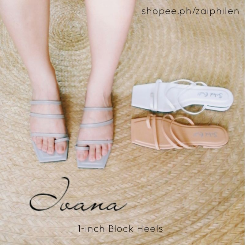 1 inch block heel sandals
