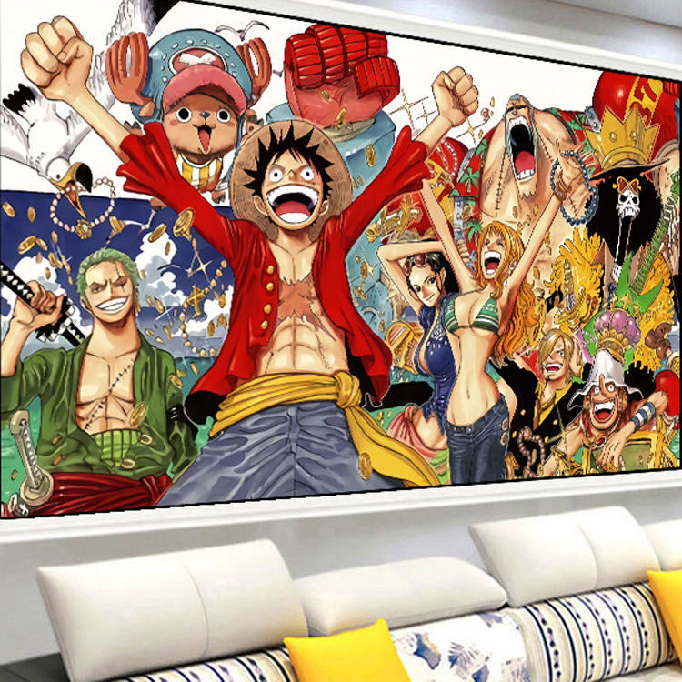 One Piece Family Portrait Cross Stitch Diamond Painting New Embroidery Cartoon Anime Living Shopee Philippines