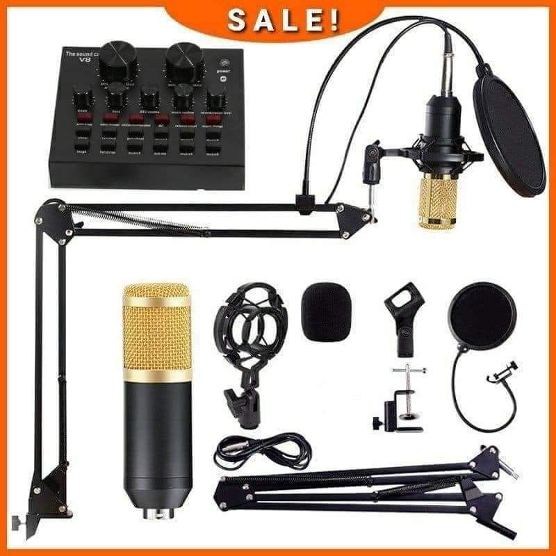 ORIGINAL COMPLETE SET BM800 condenser microphone with v8 sound card.v2