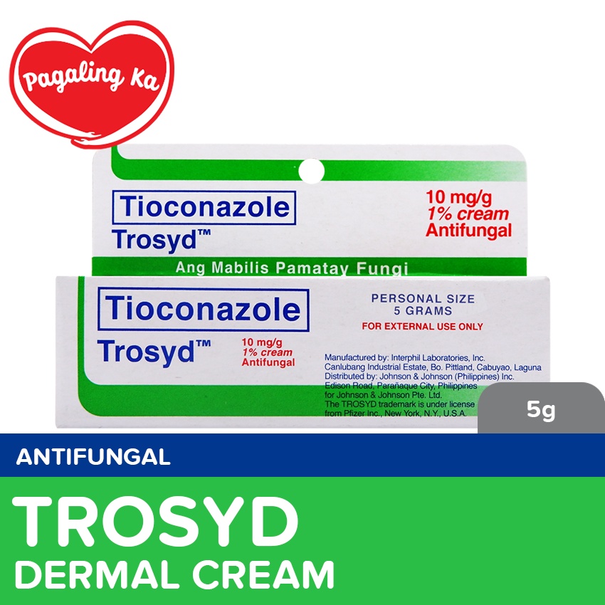 Trosyd Dermal AntiFungal Cream 5g - Antifungi, Fungal Ointment, Fungal Cream