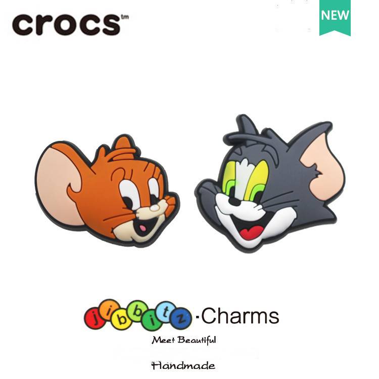 tom and jerry croc charms