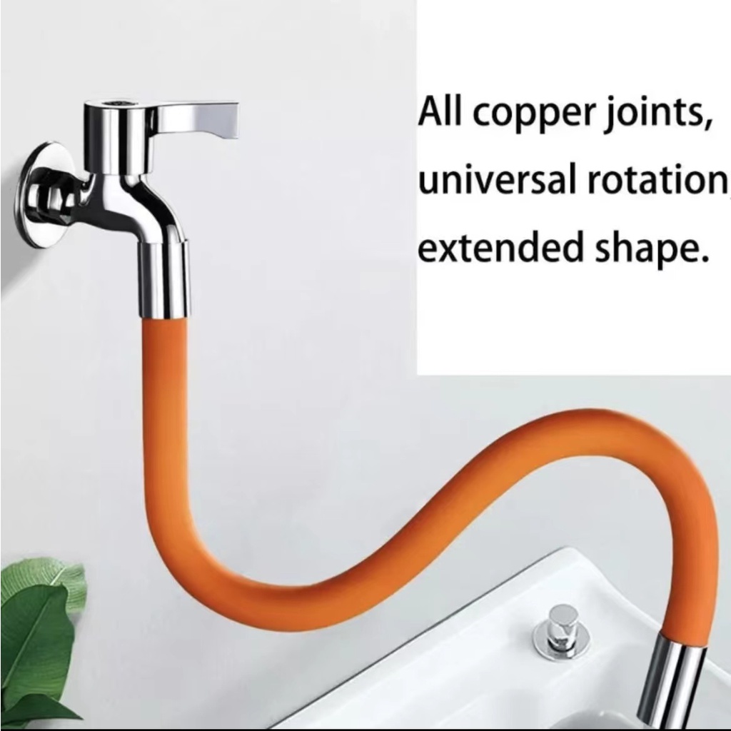 aucet Extension Hose 360 Degrees Silicone Hose Kitchen Faucet Extension