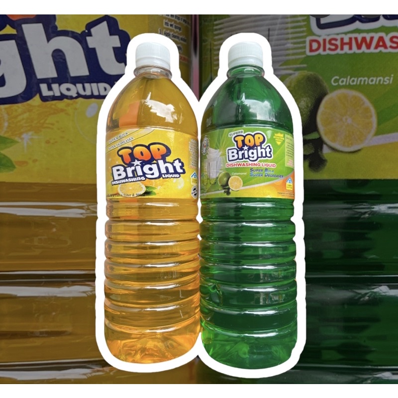 Top Bright Dishwashing Liquid 1 Liter Shopee Philippines