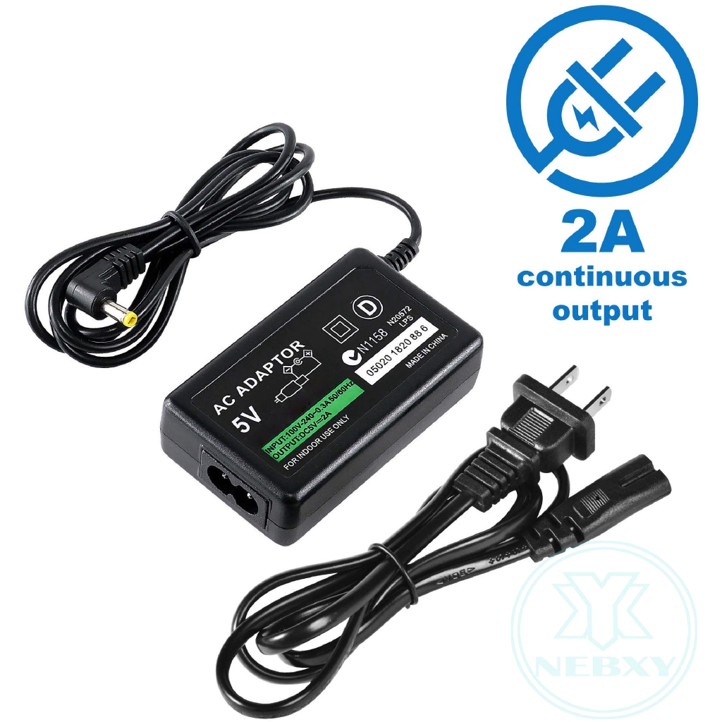 Battery Charger For Sony Psp 110 Psp 1000 1001 Psp Slim Lite 00 Psp 3000 Replacement Ac Adapter Shopee Philippines