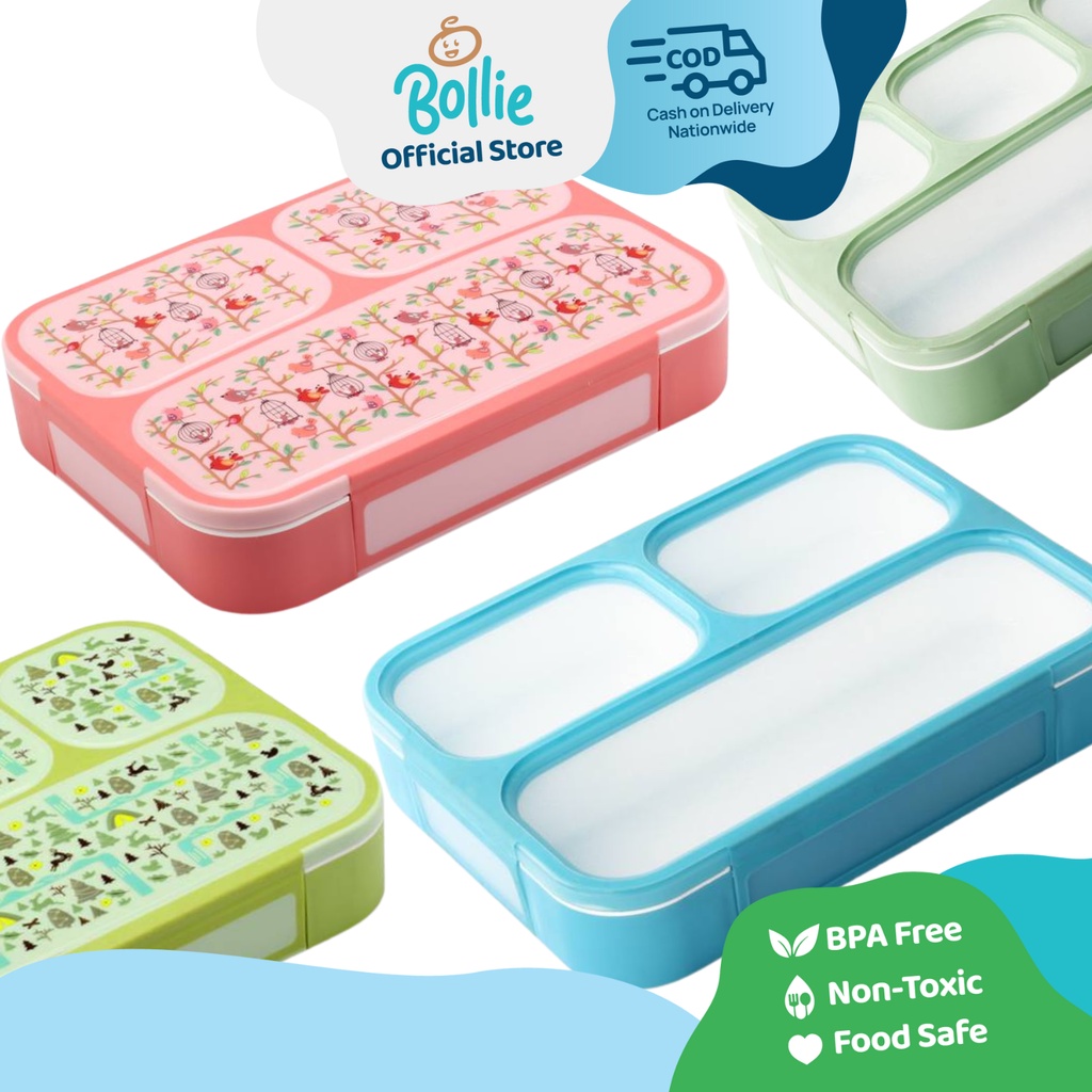 Bollie Baby Easy Pack Bento Lunch Box (Leakproof Food Storage Container
