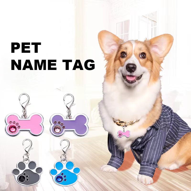 Dog Collar Pendant Custom Personalized Pet Name Tag Dog Name Tags