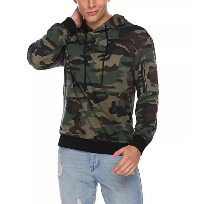 army print hoodie