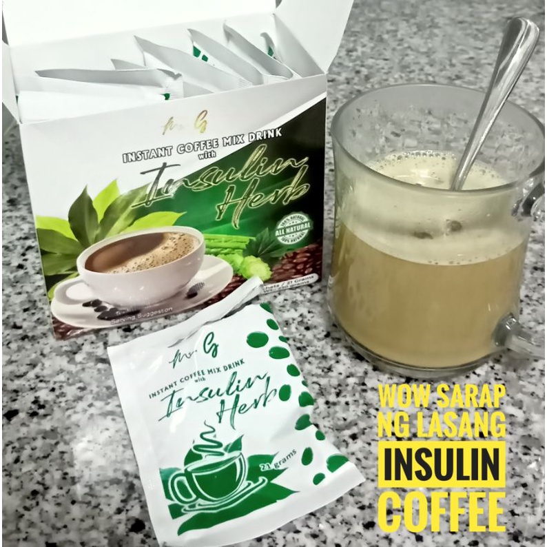 Insulin herb Coffee Mix Drink 10 Sachets [05/15/2024 Exp] Shopee