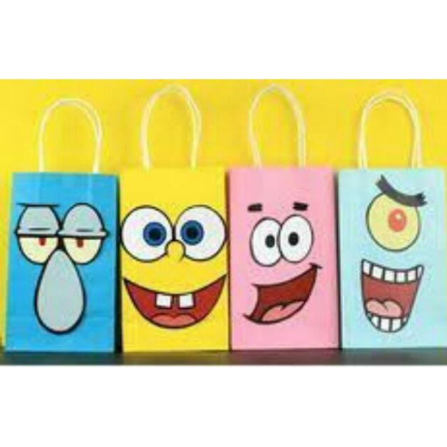 spongebob paper bag