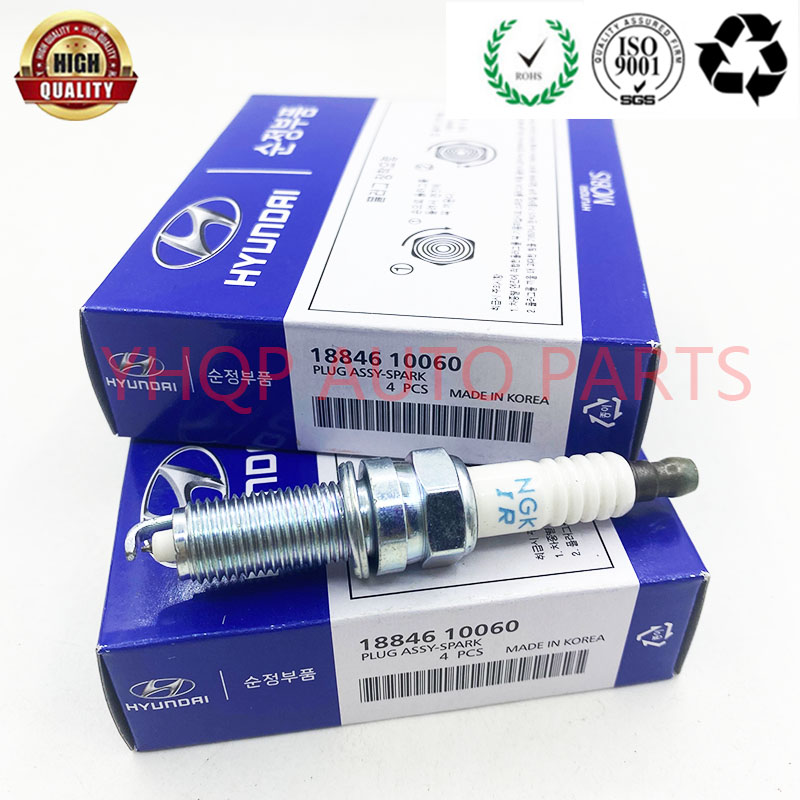 4PCS Iridium 18846-10060 1884610060 SILZKR6B10E Spark Plug for Hyundai ...