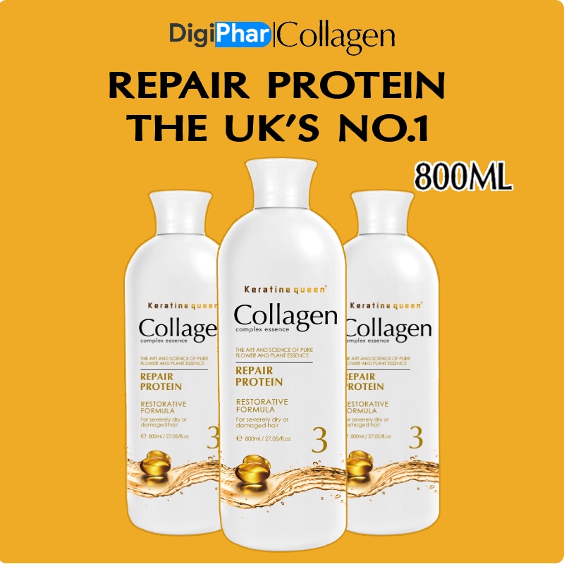Keratin Queen Collagen Repair protein for severely and damaged hair The