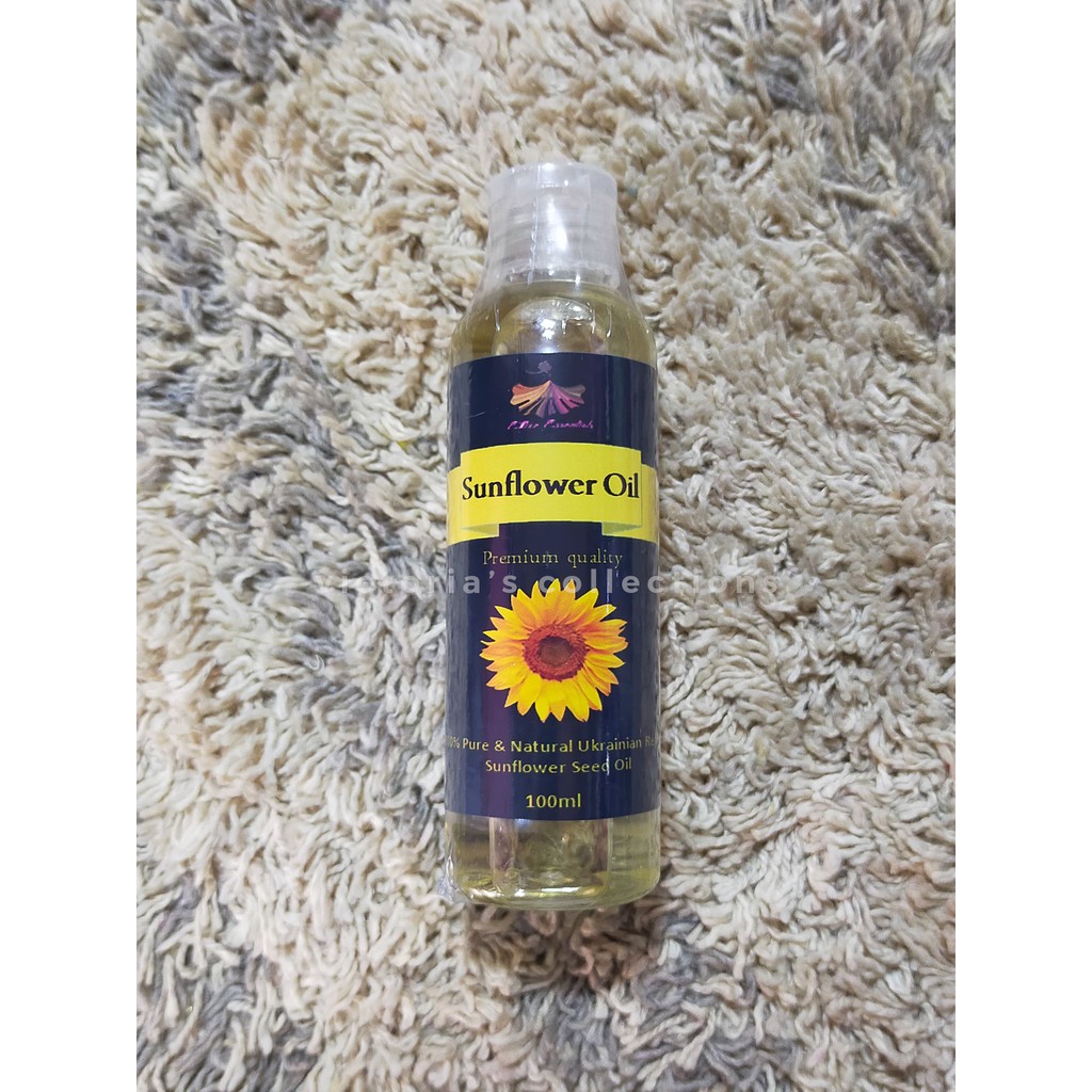 Pure Sunflower Oil Refined and Natural for Face Hair Body (100ml