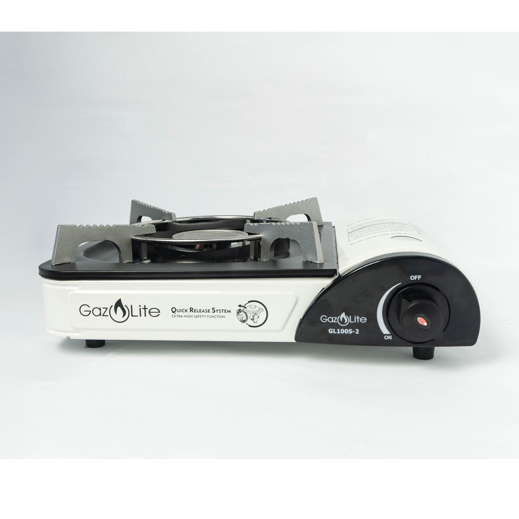 Gaz Lite White Eazy Kalan (Portable LPG Stove) + 2 Gaz Lite Mate 230g LPG Canisters Shopee