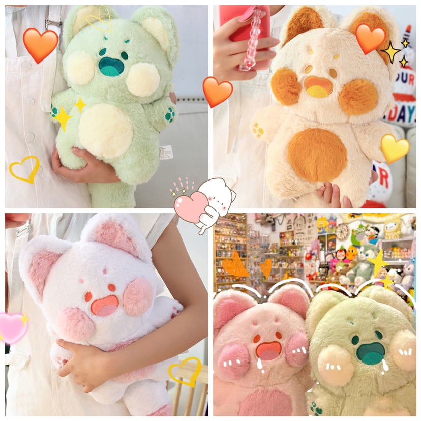 Super Cute! AIXINI Cute Kitten DuDu Cat Plush Doll Toy Fluffy Cartoon