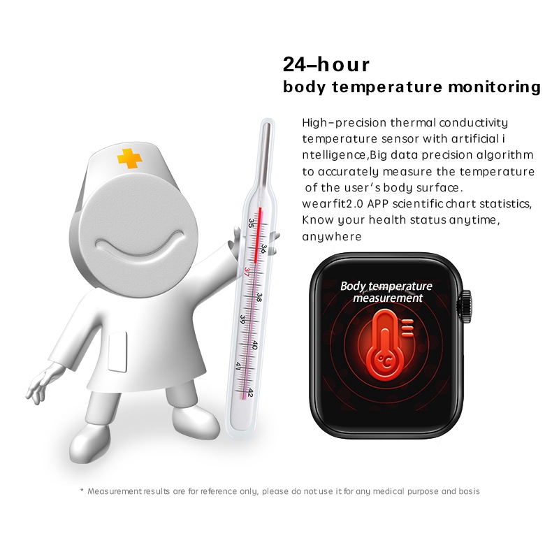 smart watch with temperature