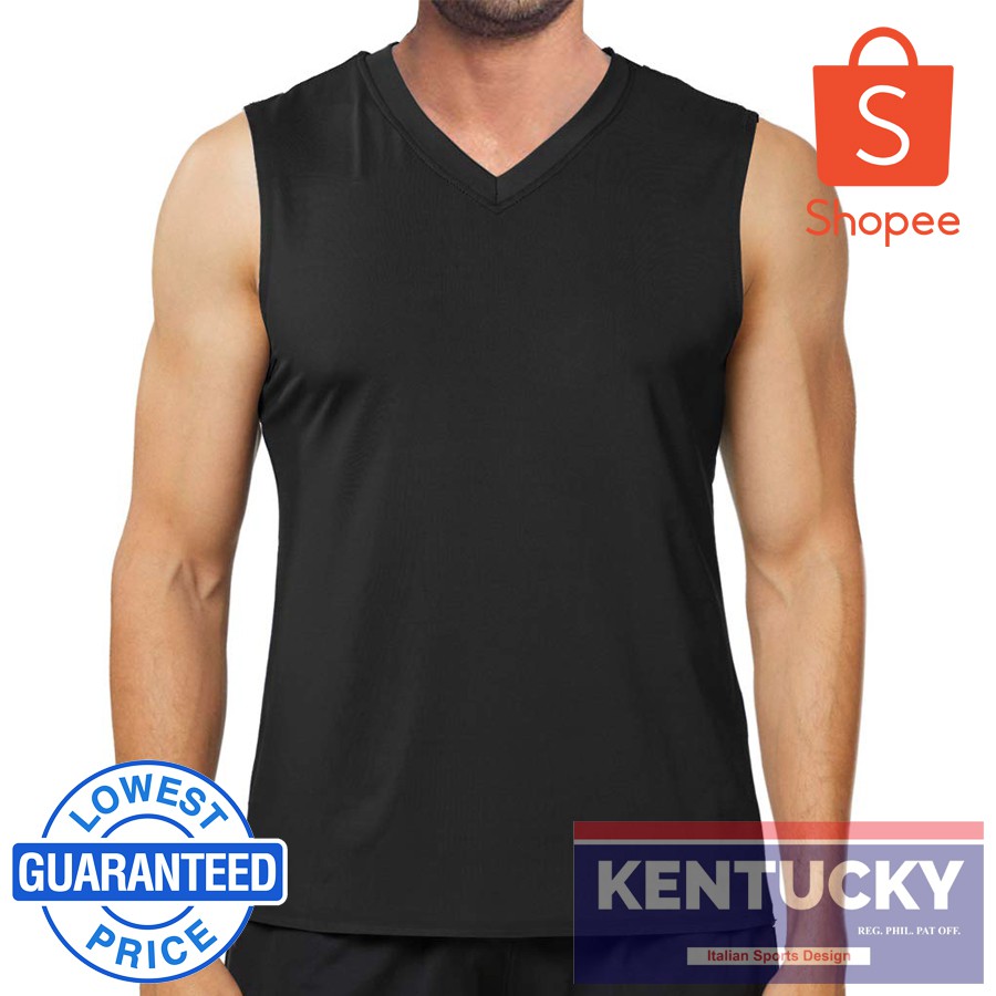 sleeveless v neck tee