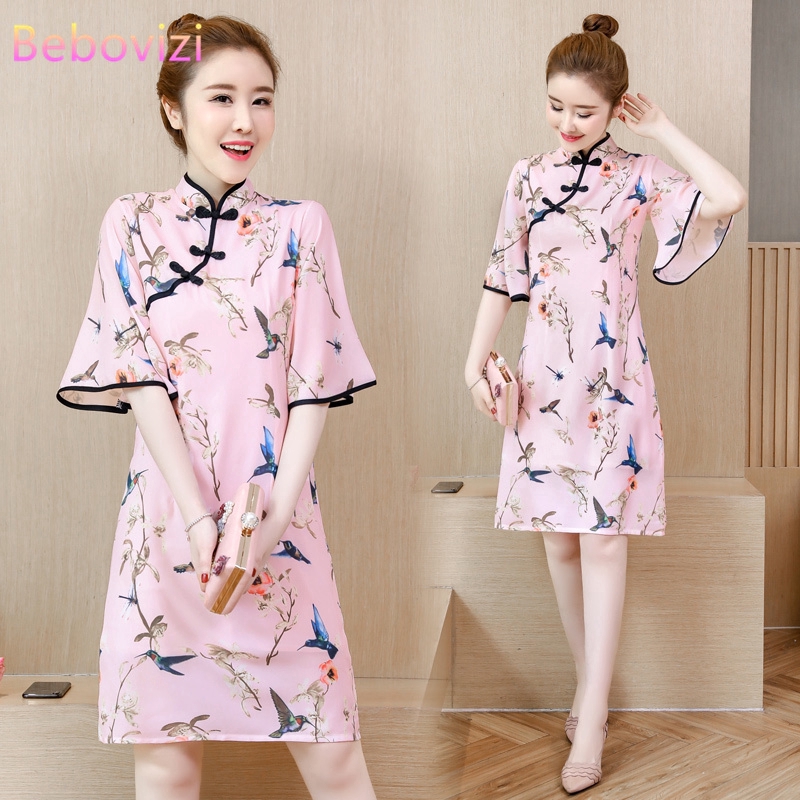 Chinese Dinner Loose Cheongsam Dress 