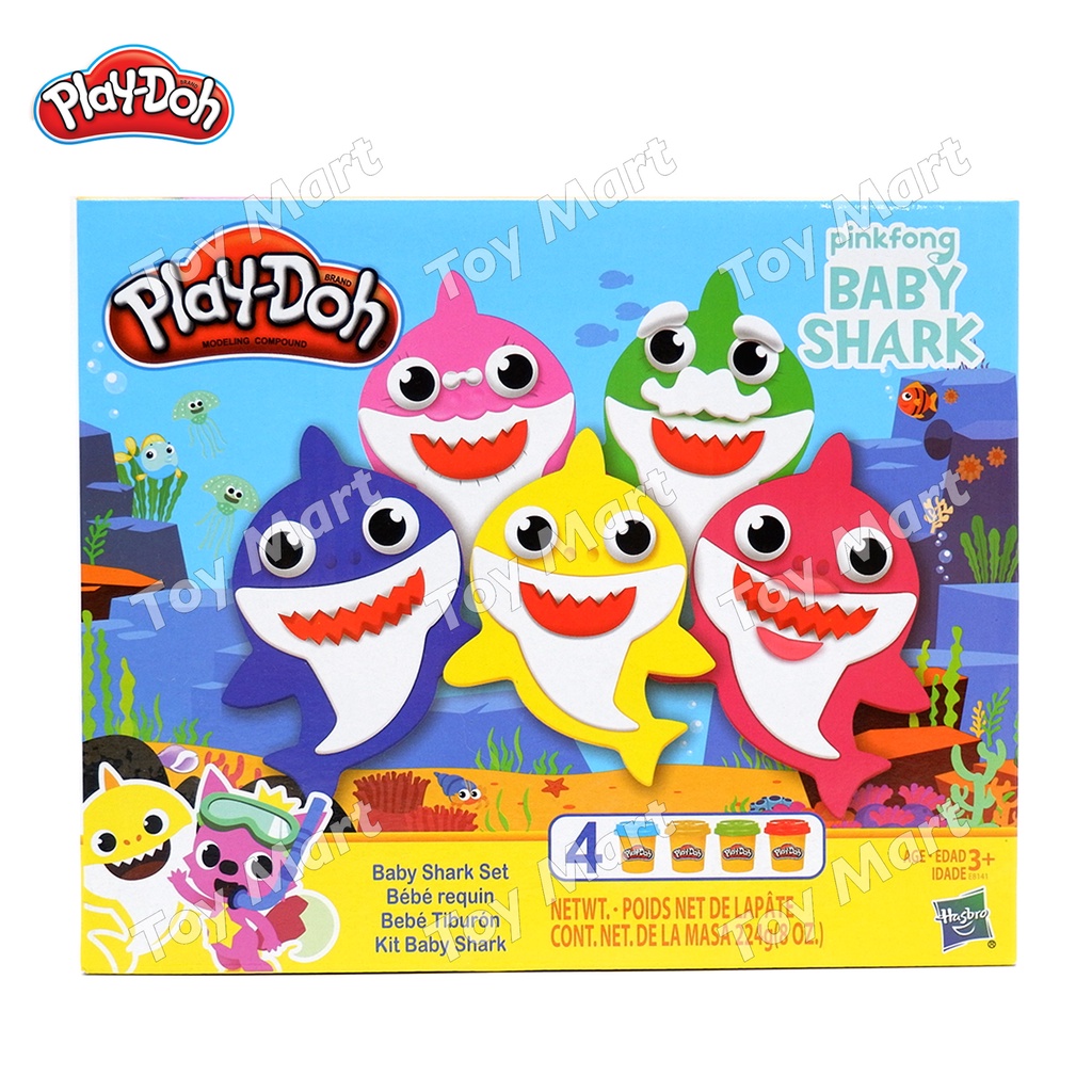 Play Doh Baby Shark Play Clay Set W 4 Non Toxic Clays Children Learning Playdoh Original Clay 