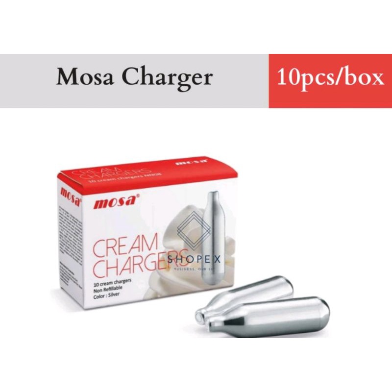 mosa cream chargers 10pcs per box Shopee Philippines