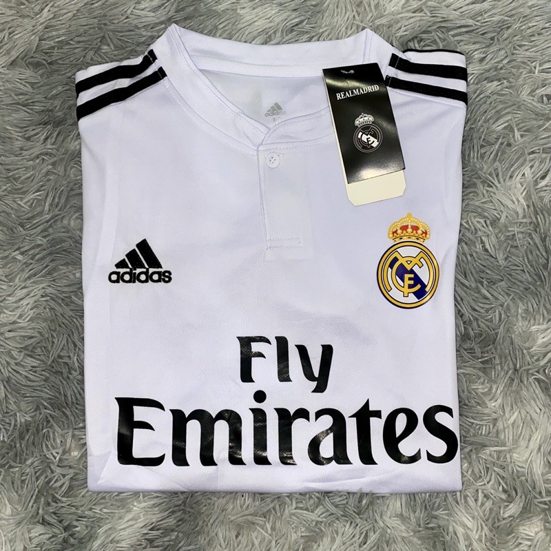 Football Jersey Fly Emirates White with buttons | Shopee Philippines