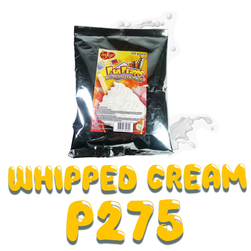 Whipped Cream Powder 500 Grams injoy FunFrappe whipped cream powder