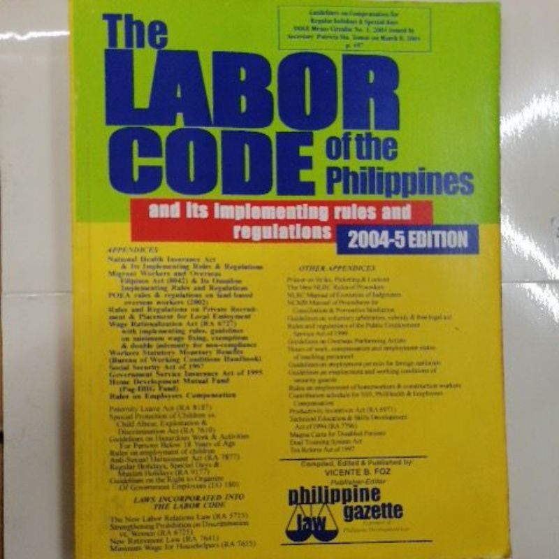 The Labor Code of the philippines Shopee Philippines