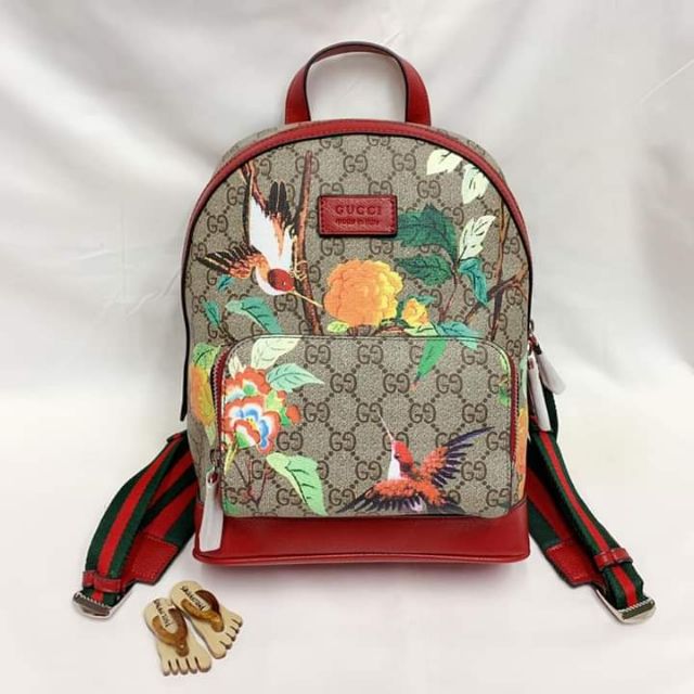 gucci blue flower backpack